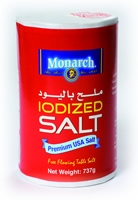 Monarch Iodized Salt Premium USA salt